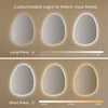 Bathroom Mirror with LED Lights Touch Dimmable Demister Irregular Wall Mounted