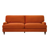 Dusk Hampshire Bright Orange Velvet 3 Seater Sofa RRP £999