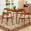 Rectangular Kitchen Table 110cm Wooden Dining Table for 2-4 People