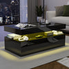 High Gloss LED Coffee Table With Storage Wooden 2 Drawer Living Room Furniture