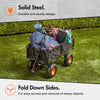 Garden Cart Trolley Trailer Truck Heavy Duty Steel 350kg Weight Limit