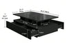 High Gloss LED Coffee Table With Storage Wooden 2 Drawer Living Room Furniture