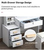 Dressing Table With Drawers Mirror Stool Set Makeup Desk Vanity Table Bedroom