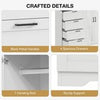 110cm Wooden Dresser with Storage Closet, Bathroom Cabinet for Bedroom