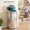 68L Sensor Dustbin Stainless Steel Automatic Kitchen Waste Bin Silver
