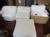 Dusk Cairo 3 seater sofa chaise - Vanilla - feather filled - Ex display