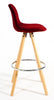 Bar Stools Kitchen Breakfast Chairs Dining Modern Wooden Velvet | Set of 2