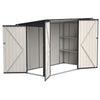 BIRCHTREE 4 x 8FT Bike Shed Metal Garden Shed Lockable Motorbike Bicycle Storage