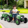 Kids Green Ride on Tractor 12V Electric Vehicle Gray