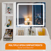 Set Table Led Lights With Vanity Makeup Stool Table Dressing Desk Mirror