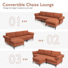 Modular L-Shaped 3-Seater Sofa Couch Set Upholstered Convertible Chaise Lounge