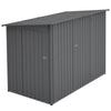 BIRCHTREE 4 x 8FT Bike Shed Metal Garden Shed Lockable Motorbike Bicycle Storage