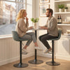 Bar Stools Set of 2, Modern Swivel Barstools for Dining Room, Green