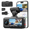 A6 2.5K Dash Cam 3 Channel Dash Camera, 5.8GHz WiFi,3" Touch Screen