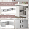 TV Stand Cabinet TV Entertainment Unit With 2 Drawers 2 Doors for Living Room