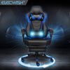 Ergonomic Computer Gaming Chair Office Recliner Massage Lumbar Support Blue Home