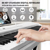 ♬Mustar 88 Semi Weighted Keys Digital Piano PortableKeyboard Pedal Stand Stool