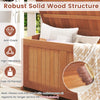 190L Wood Deck Box Outdoor Container Chest