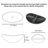 Bathroom Sink Basin Hand Wash Counter Top Oval Glass Bowl Pop up Tap Waste Set