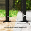Garden Metal Pergola Retractable Roof Sidewalls Outdoor Gazebo Sun Shade Shelter