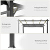 3x3(m) Pergola Gazebo Awning Canopy Garden Sun Shade Shelter Aluminium