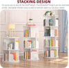 5 Tier Bookcase 360° Rotating Bookshelf Display Stackable Shelf Home Office Gift