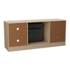 Fireplace & TV Stand Combine Set Electric Fire Heater Console Cabinet LivingRoom