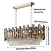 60cm Gold Plated Modern Crystal Chandeliers Lighting Pendant Ceiling Lamp 3Color