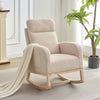 Nursing Rocking Chair Nursery Glider Rocker Armchair for Living Room
