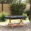 Outdoor Table Cover Black 122 x 122 x 10 cm 420D Oxford Fabric