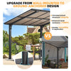 Metal Freestanding Hardtop Gazebo Aluminium Outdoor Pergola Waterproof for Patio