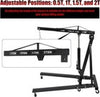 2Ton Hydraulic Folding Engine Crane Stand Hoist Lift Jack Garage Workshop Adjust