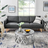 Round Coffee Side Table End Sofa Living Room Wooden Metal Bedside Furniture Tea