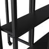 Rolling Drop Leaf Dining Table Folding Kitchen Table with Open Shelves & Wheels