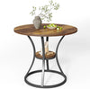 Round Dining Table for 2, 31.5'' Farmhouse Small Kitchen Table for Dining Room