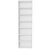7 Tier Bookcase with Shelving Unit for Storage Bookshelf Living Room Office