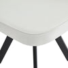 4 Seater Dining Table and Chairs Set Square Wooden Kitchen Table Metal Legs Oak