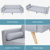 Sofa Bed Faux Leather Sofa Bed Recliner 3 Seater Luxury/Budget Modest