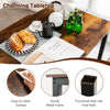 3-Piece Dining Table Set Industrial Breakfast Kitchen Table Set-Coffee