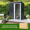 5 X 3FT Metal Garden Shed Outdoor Storage Cabinet House Box Pent Roof Lockable