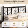 Double Size Heavy-Duty Metal Frame Modern Bed Frame w/Under-bed Storage