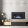 Bio Ethanol Fireplace Recessed Wall Mounted Stainless Steel Glass Biofire Heater