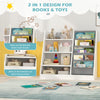 White Bookshelf Storage Shelf For Children's Reading Room Modern Open Storage