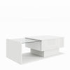 Coffee Table with Lift Up Top High-Gloss White With Drawer Living Room Furniture