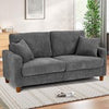 Modern 2/3 Seater Corduroy Sofa Bed with 2 Bolster Home Room Recliner Couch Sofa