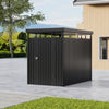 8.5ft x 5.4ft Pent Metal Garden Storage Shed Motorcycle Sheds with Lockable Door