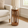 Wooden Round 23" Sofa Side End Table 2 Shelf Bedroom Night Stand Space Saving