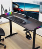Oversized Large Gaming Desk Metal Frame Computer Table with Cable Tray Hook Hold