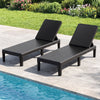 4-Position Reclining Chair with Waterproof Rattan Textured PP Surface