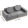 Uimoso Kids Play Couch 15 pcs Modular Kids Play Couch High-density 25D Sponge